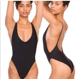 American Apparel High-Cut One Piece Bathing Suit